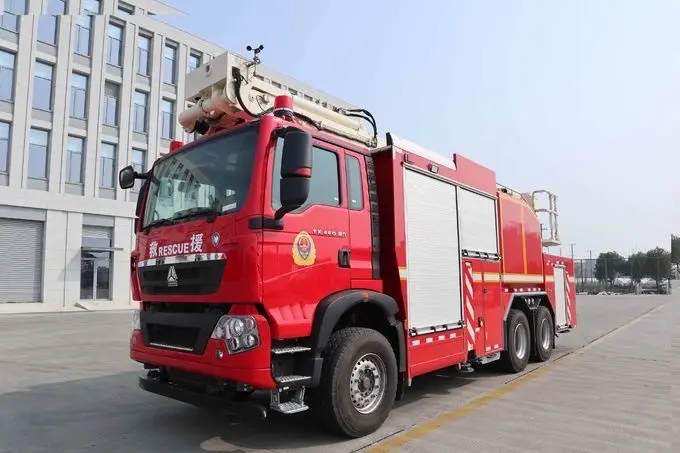 tower ladder fire truck